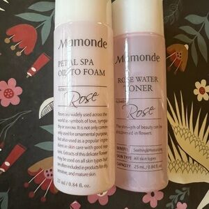 Mamonde Petal Spa Oil to Foam and Rose Water Toner Set Deluxe Samples